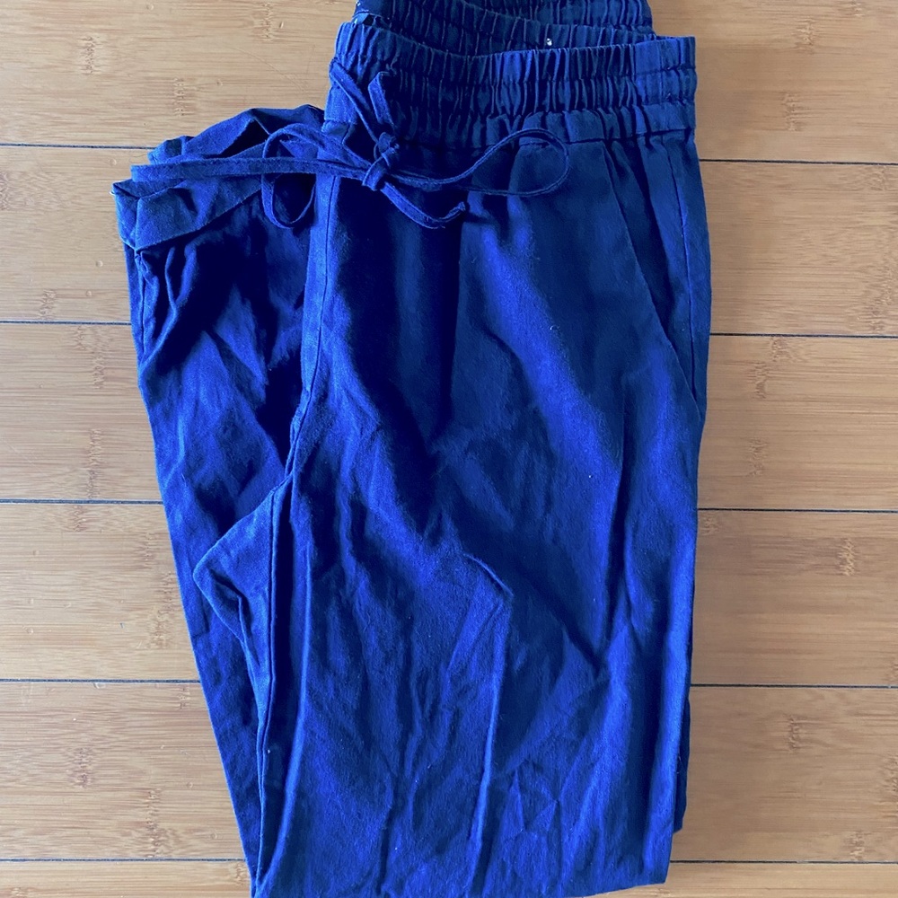 J.Crew Factory linen blend drawstring pants